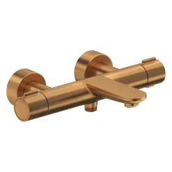 Mitigeur bain douche thermostatique DURAVIT Wave bronze brossé