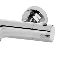 Mitigeur bain douche thermostatique, chrome, NF, GoodHome Mayas