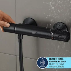 Mitigeur bain douche thermostatique GROHE Precision Start noir