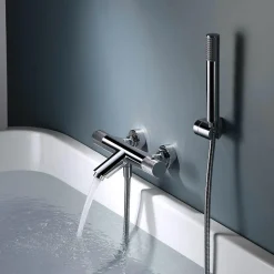 Mitigeur Bain/Douche Anti-Calcaire Thermostatique Chrome IMEX LINE BTD038-4