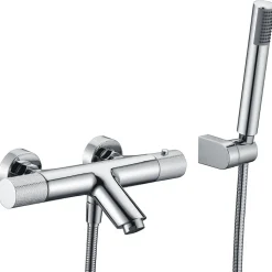 Mitigeur Bain/Douche Anti-Calcaire Thermostatique Chrome IMEX LINE BTD038-4