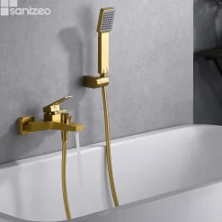 Mitigeur Bain/Douche Anti-Calcaire Or Brossé IMEX ART BDAR025-4OC