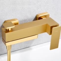 Mitigeur Bain/Douche Anti-Calcaire Or Brossé IMEX PISA BDP048-4OC