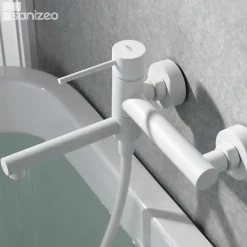 Mitigeur Bain/Douche Anti-Calcaire Blanc Mat IMEX IMEX MILOSSTICK BDYS045-4BL