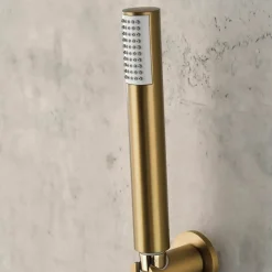 Mitigeur Bain/Douche Anti-Calcaire Thermostatique Or Brossé IMEX LINE BTD038-4OC