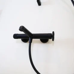 Mitigeur bain-douche mécanique noir Essebagno Indus