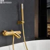 Mitigeur Bain/Douche Thermostatique Anti-Calcaire Or Brossé IMEX GENOVA BDG053-4OC