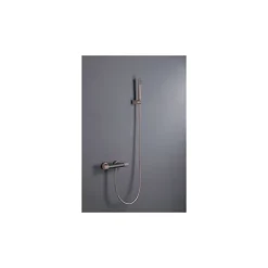 Mitigeur baindouche thermostatique en laiton et zama finition or rose PVD