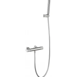 Mitigeur baindouche thermostatique en laiton et zama finition or rose PVD