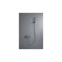 Mitigeur baindouche thermostatique en laiton et zama finition or rose PVD