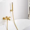 Mitigeur Bain/Douche Thermostatique Anti-Calcaire Or Brossé IMEX MONZA BTM039-4OC