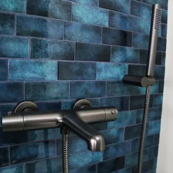 Mitigeur bain-douche thermostatique gun métal Essebagno Luisa