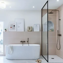 Mitigeur bain-douche thermostatique gun métal Essebagno Luisa