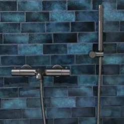 Mitigeur bain-douche thermostatique gun métal Essebagno Luisa