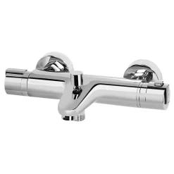 Mitigeur bain/douche thermostatique, chrome, NF, GoodHome Myra