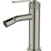 Mitigeur bidet bas façon inox Essebagno Molette