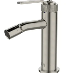 Mitigeur bidet bas façon inox Essebagno Molette