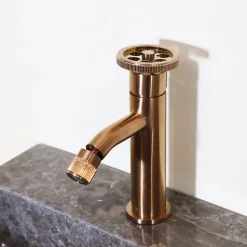 Mitigeur bidet cuivre brossé Essebagno Indus