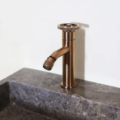Mitigeur bidet cuivre brossé Essebagno Indus
