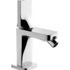 Mitigeur bidet design plat épuré contemporain SANINDUSA Alfa Line 42 chromé livré avec 2 flexibles