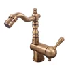 Mitigeur bidet LABE à poser en laiton bronze avec poignée en céramique