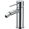 Mitigeur bidet monocommande en laiton chrome et zamac avec cartouche ceramique 25mm