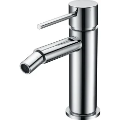 Mitigeur bidet monocommande en laiton chrome et zamac avec cartouche ceramique 25mm