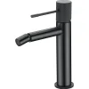 Mitigeur bidet monocommande en laiton finition black gun metal avec cartouche ceramique