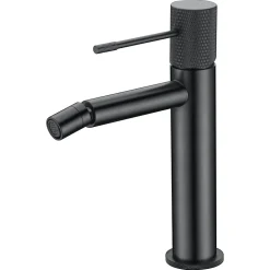 Mitigeur bidet monocommande en laiton finition black gun metal avec cartouche ceramique