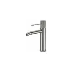 Mitigeur bidet monocommande en laiton finition or rose brosse avec cartouche ceramique