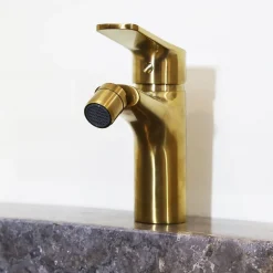 Mitigeur bidet or brossé Essebagno Full
