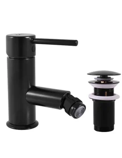 Mitigeur bidet SEINA avec bonde en laiton noir