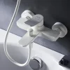Mitigeur de baignoire mécanique Robinet de baignoire, mitigeur salle de bain Blanc taille M, FXA10033 X-Joy AM.PM