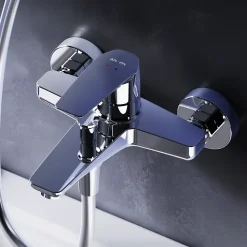 Mitigeur de baignoire mécanique Robinet de baignoire, mitigeur salle de bain, Chromé, FGA10000 Gem AM.PM
