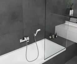 Mitigeur de baignoire mécanique Hansgrohe Vernis Shape chromé