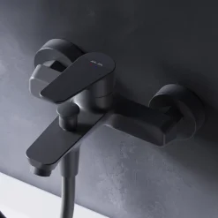 Mitigeur de baignoire mécanique Robinet de baignoire, mitigeur salle de bain, Noir, FTA10022 Hit AM.PM