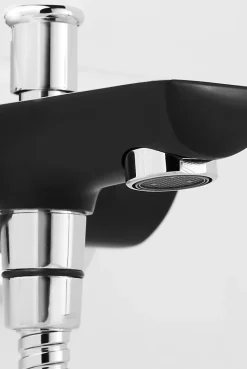 Mitigeur de baignoire noir GoodHome Wicie