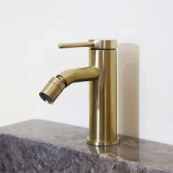 Mitigeur de bidet avec mousseur orientable, doré, Essebagno Lollipop