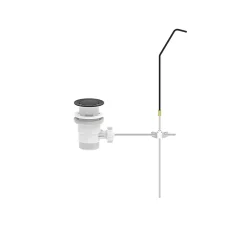 Mitigeur de bidet monotrou avec mousseur orientable, noir mat, GoodHome Owens
