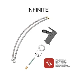 Mitigeur de bidet SKY BATH noir cristal PVD série INFINITE