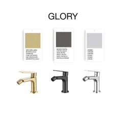 Mitigeur de bidet SKY BATH noir cristal PVD série GLORY