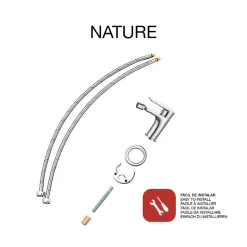 Mitigeur de bidet SKY BATH chromé série NATURE