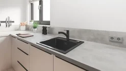 Mitigeur de cuisine avec douchette noir Grohe Start