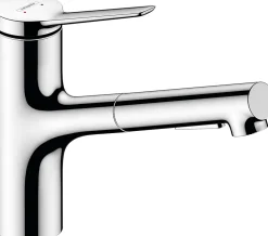 Mitigeur de cuisine avec douchette extractible chromé Hansgrohe Zesis M33 H. 219mm