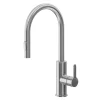 Mitigeur de cuisine avec douchette effet inox brossé GoodHome Zanthe