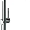 Mitigeur de cuisine avec douchette extractible chromé Hansgrohe Talis M54 H. 296 cm