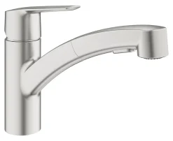 Mitigeur de cuisine bec bas avec douchette Start Grohe nickel