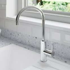 Mitigeur de cuisine chromé GoodHome Zanthe