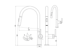 Mitigeur de cuisine chromé Essebagno Iconic
