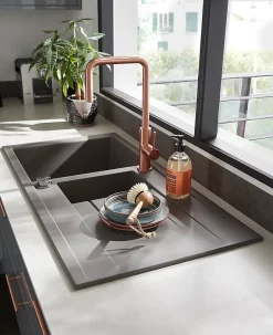 Mitigeur de cuisine cuivre GoodHome Kamut